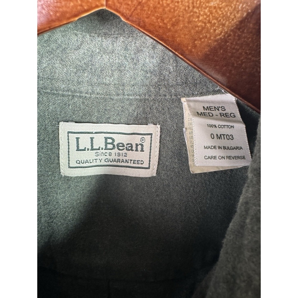 LL Bean Chamois Cloth Heavyweight Bundle Mens Size Medium Reg 0 MT03‎ Flannel - Picture 3 of 4